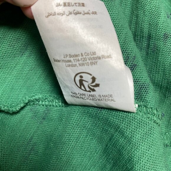 Boden Green Floral pattern dress US 16/18R - Picture 14 of 14